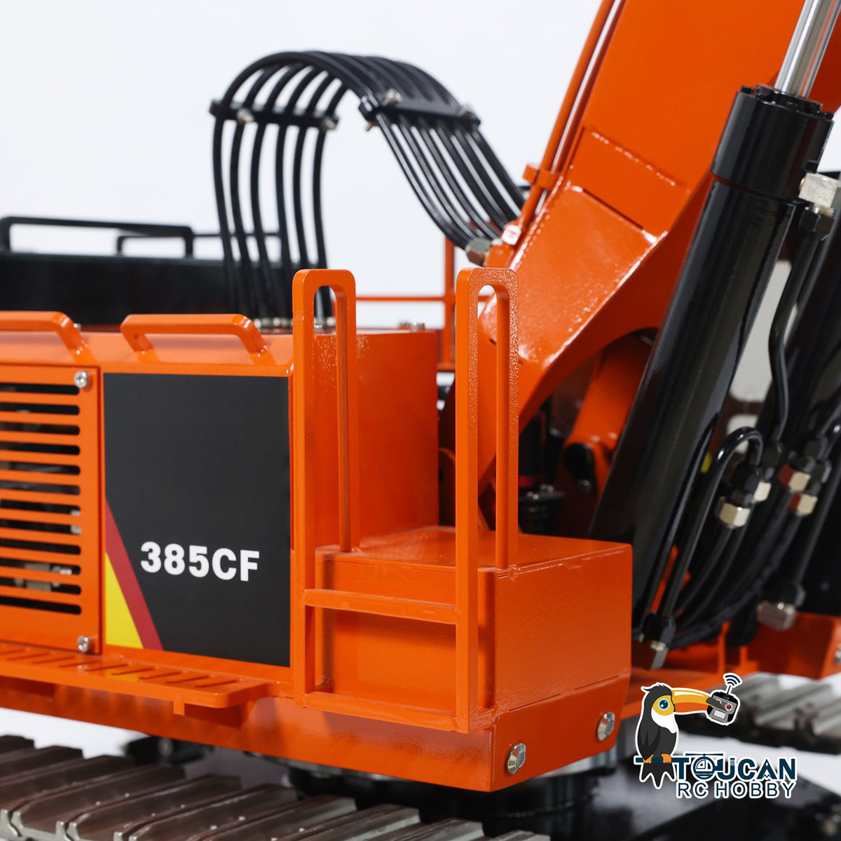 TOUCAN RC HOBBY 1/8 385CF Metal Hydraulic RC Excavator RTR 150KG Heavy Duty Remote Control Diggers Ready to Run Upgraded Version Models
