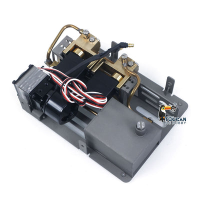 LESU A0049 1/14 Metal RC Trailer KIT Hydraulic Lifting Tailboard Rear Support Legs 2CH Valve for DIY Tractor Truck Lorry Loader Lorry Excavator