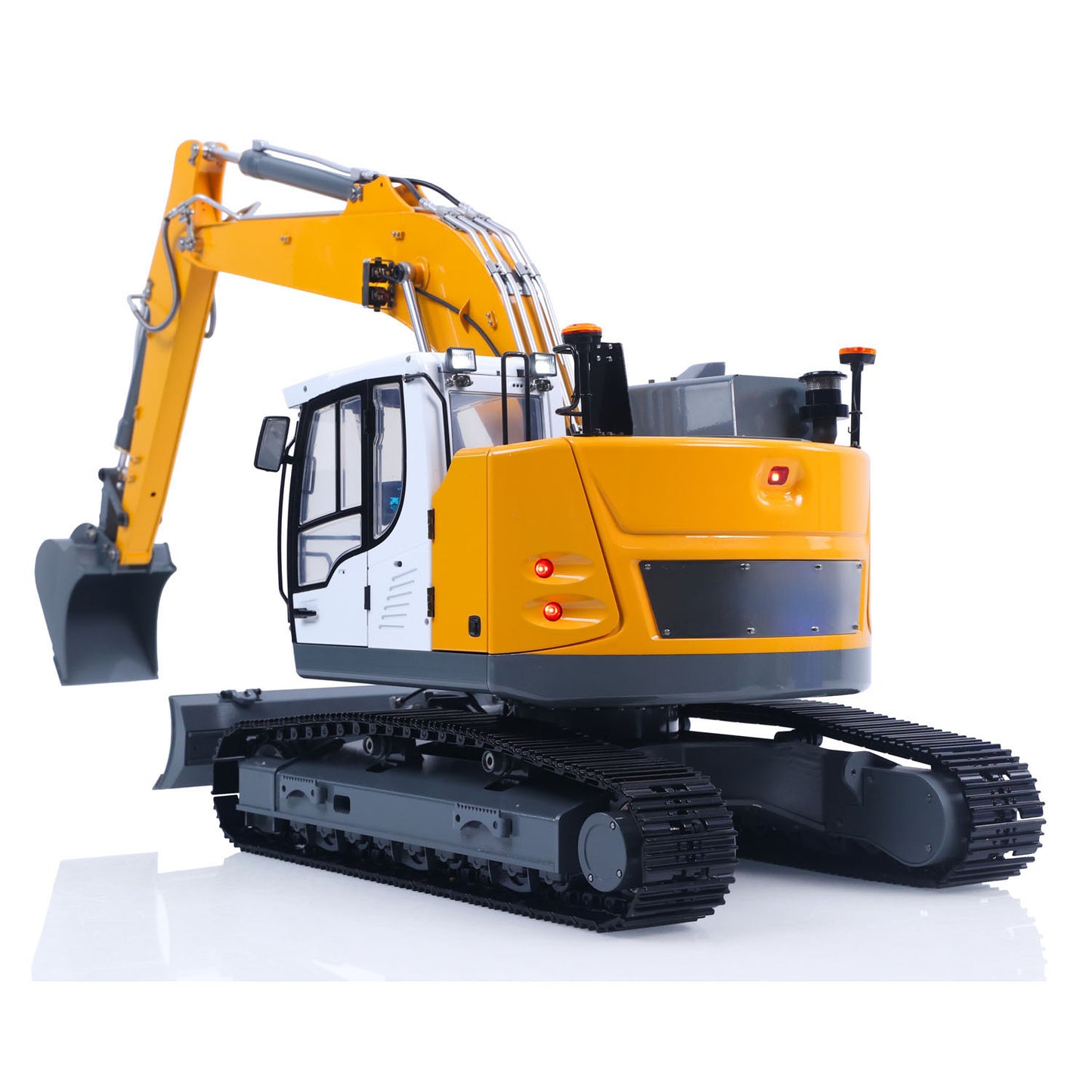 Metal 1/14 RC Hydraulic Tracked Excavator LR926 2Arms Remote Control Digger 4 way Valves Dual Pumps 2212 Brushless Motor RTR