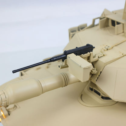 TOUCAN 1/16 Metal RC Tank M1A2 Abrams IR Dual Current Driving Gearbox Barrel Recoil Elevation 360 Turret Rotation Smoke RTR FPV Camera Charger