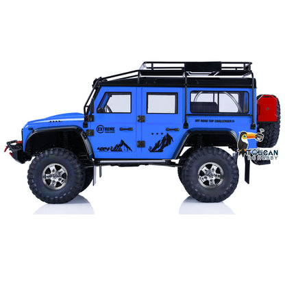 1/10 RC Crawler Car 4x4 Off-road Climbing Vehicle P411 Lights Smoking Winch