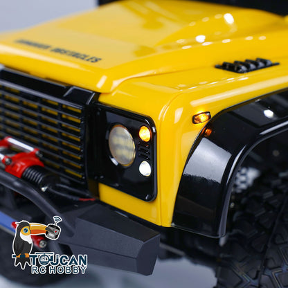 Voiture à chenilles RC 1/10 4x4 Véhicule d'escalade tout-terrain P411 Lumières Treuil fumant