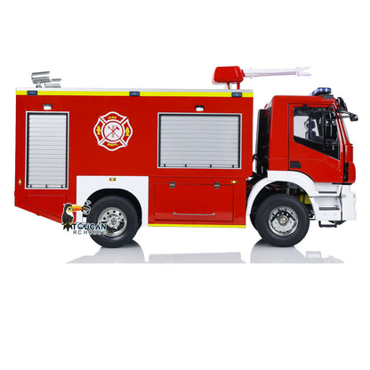 RC Fire Truck Rescue Fire 4x2 Vehicle 1:14 Light Sound 2-Speed Transmission