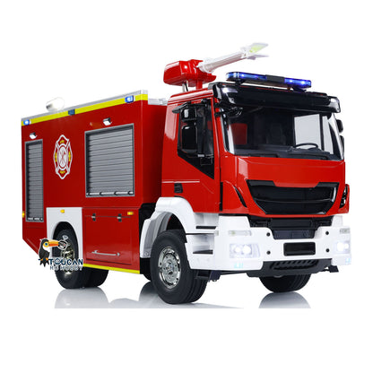 RC Fire Truck Rescue Fire 4x2 Vehicle 1:14 Light Sound 2-Speed Transmission