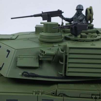 1/16 TOUCAN Remote Control Battle Tank 3918 Abrams M1A2 Metal Gearbox 360 Rotation Barrel Recoil Elevation Laser Aiming Light