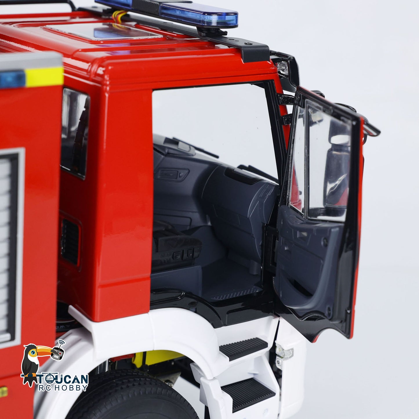 RC Fire Truck Rescue Fire 4x2 Vehicle 1:14 Light Sound 2-Speed Transmission