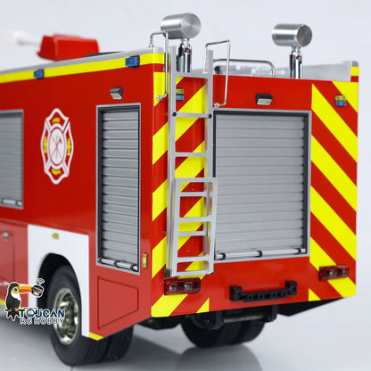 RC Fire Truck Rescue Fire 4x2 Vehicle 1:14 Light Sound 2-Speed Transmission