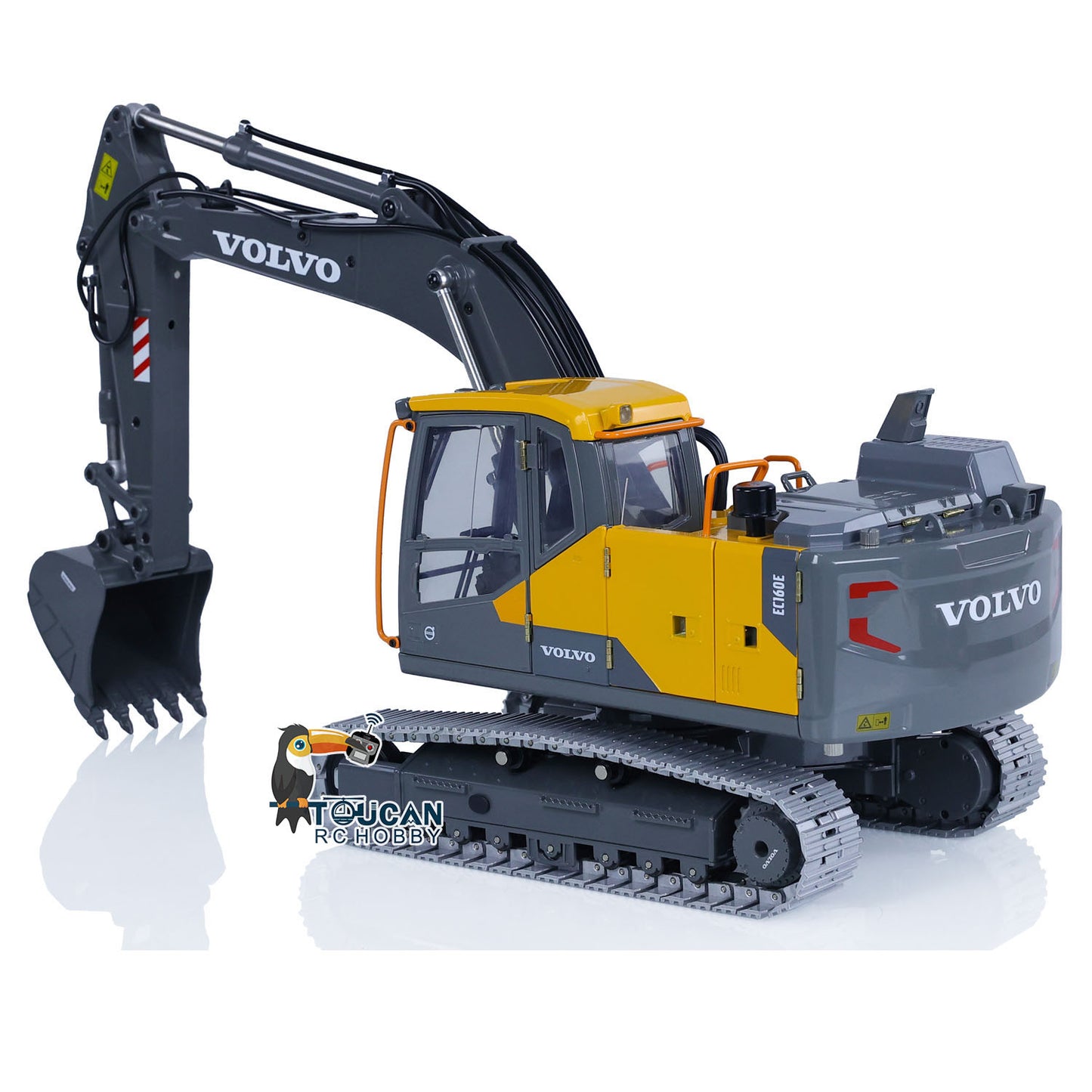 US STOCK 1:14 RC Excavatrice Double E E010 EC160E Véhicule d'ingénierie entièrement en alliage métallique Jouets