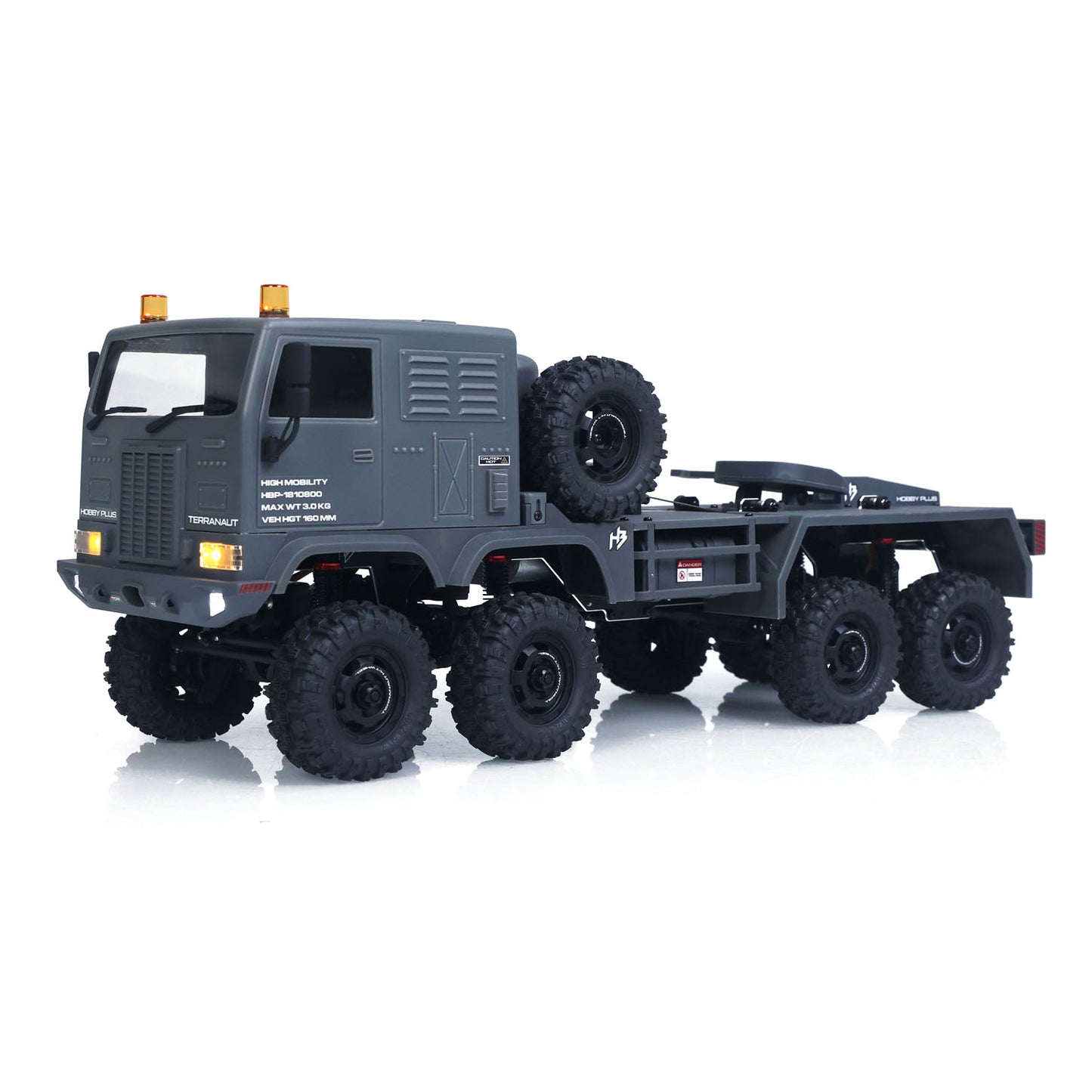 Fast Shipping RTR 1/18 Radio Control Military Truck 8*8 RC Off Road Vehicle 280 Brushed Motor Fifth Wheel Winch Metal Hook All Wheel Steering