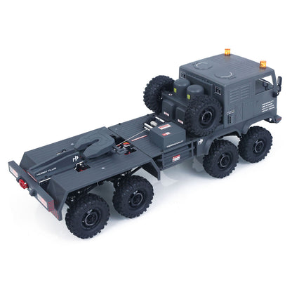 US Stock RTR 1/18 Radio Control Military Truck 8*8 RC Off Road Vehicle 280 Brushed Motor Fifth Wheel Winch Metal Hook All Wheel Steering