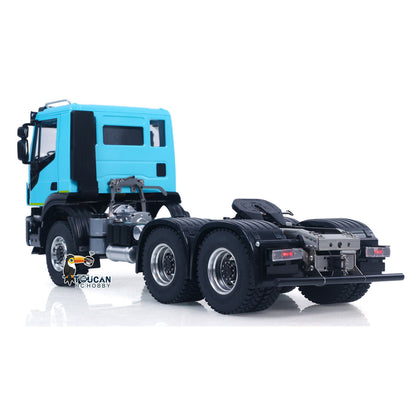 Camion tracteur RC en métal 1/14 6x6 PNP avec boîte de vitesses à 2 vitesses