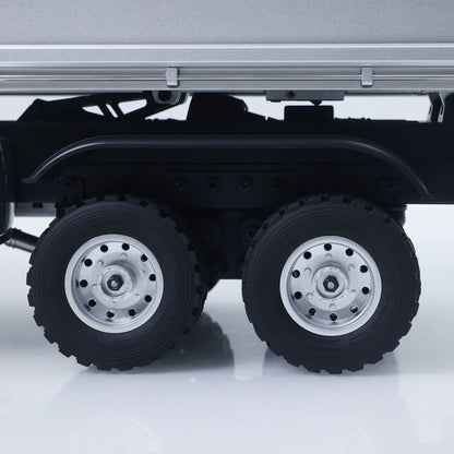 ONLY ONE US STOCK 1/14 HUINA 1598 2.4G Remote Control Dumper 6*6 Engineering Transport Vehicle Lifting Rod Tipper Car Light Sound Battery Toys