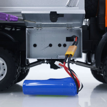 ONLY ONE US STOCK 1/14 HUINA 1598 2.4G Remote Control Dumper 6*6 Engineering Transport Vehicle Lifting Rod Tipper Car Light Sound Battery Toys