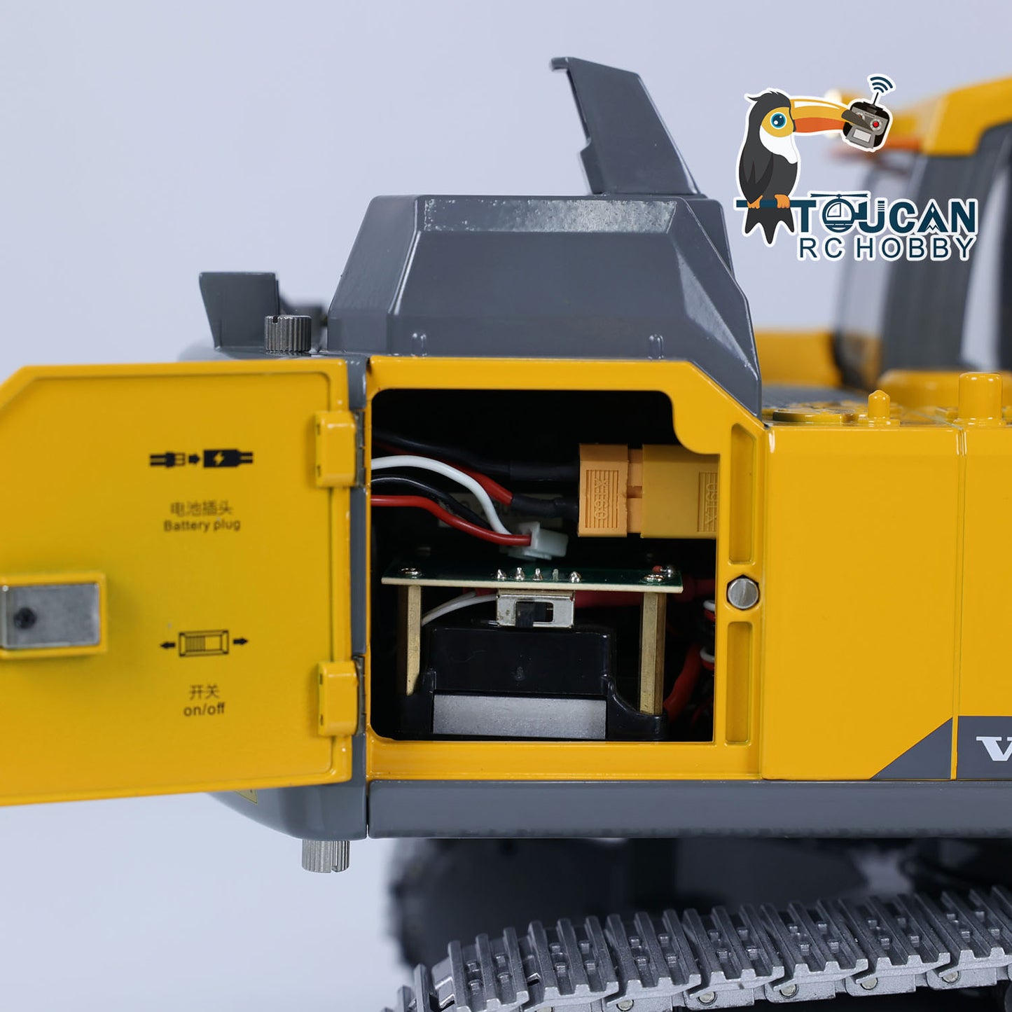 Excavateur hydraulique télécommandé Double E 1/14 Volvo EC160E E111 RTR