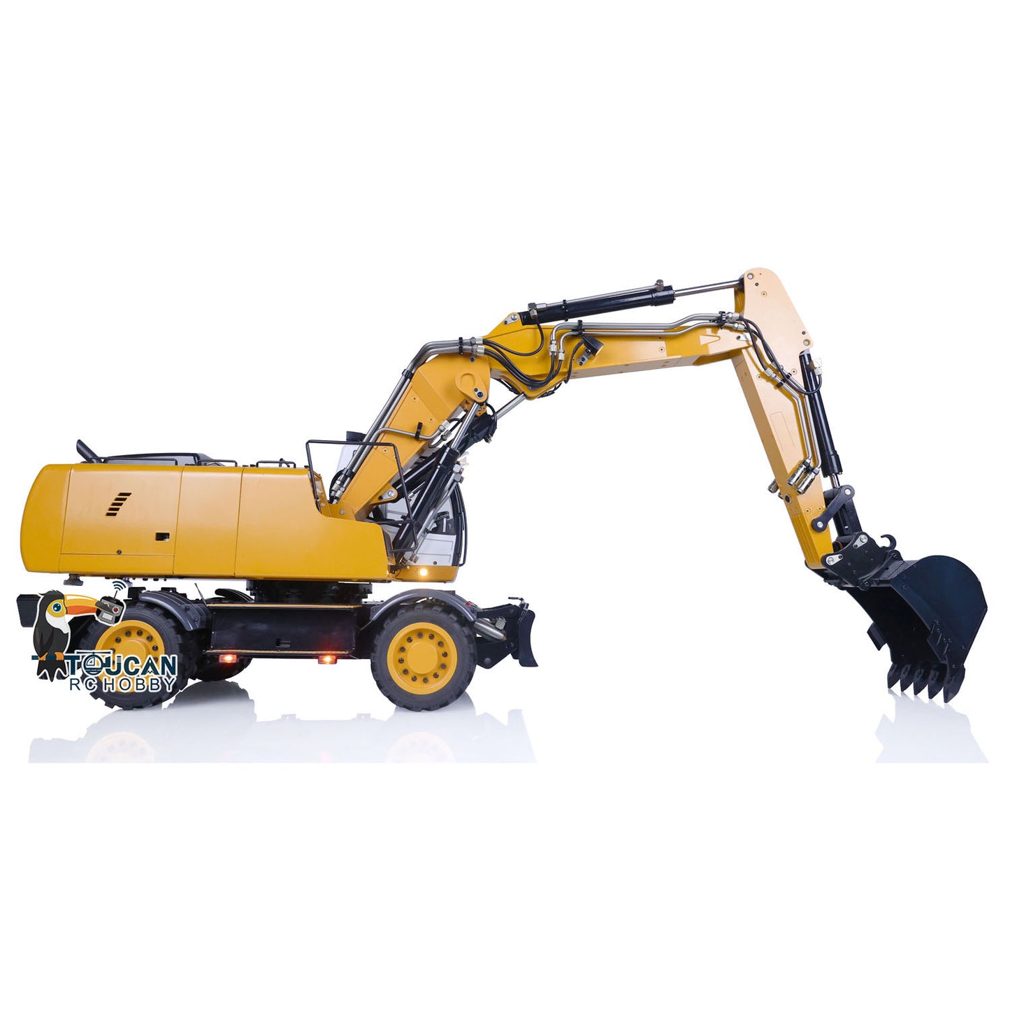 Excavatrice hydraulique à roues RC 1/14 946-3 PL18EV avec télécommande radio Digger Ripper Grab