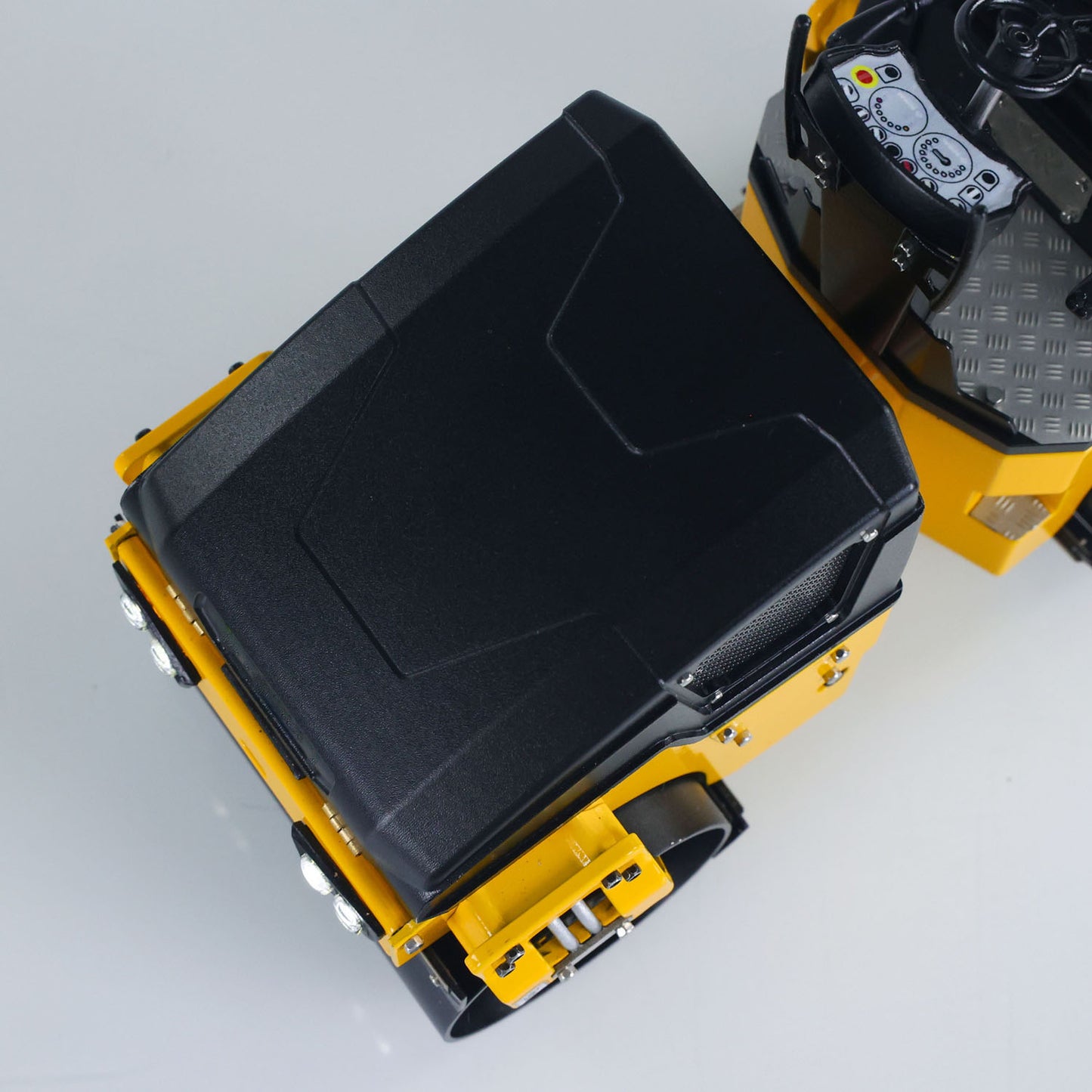 US STOCK 1/14 Metal RC Electric Road Roller BOM BW120AD RTR Remote Control Construction Vehicle Model Flysky ST8 Radio Battery Light System