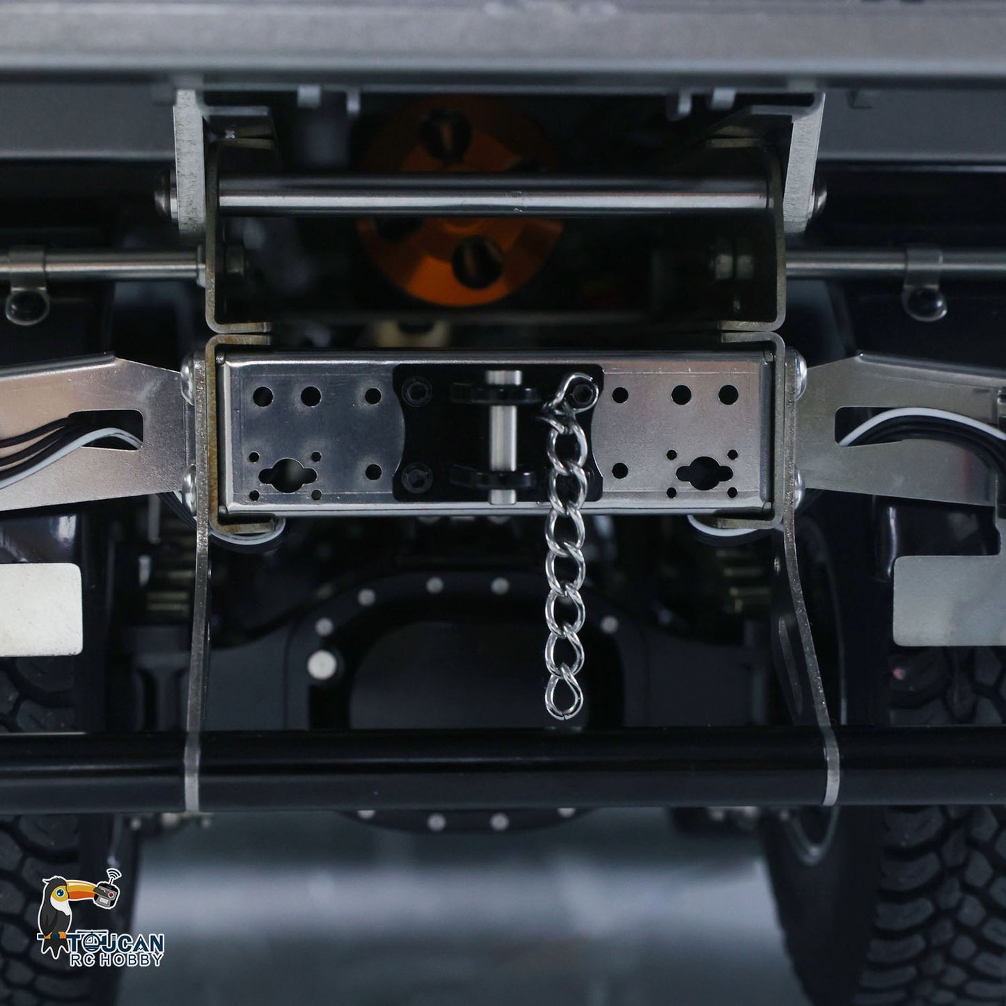 26.4 Inches Metal Chasiss 1/14 RC Hydraulic Dump Truck 2Speed Remote Control Tipper 3363 Axle Locks Flowing Water Light Battery