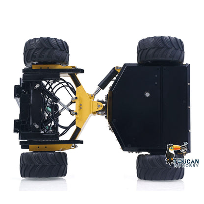 Super Frog Metal 1/14 Hydraulic Remote Control Foldable Forklift BM214 5 Valves Lights Sounds Frsky Radio Battery Storage Box