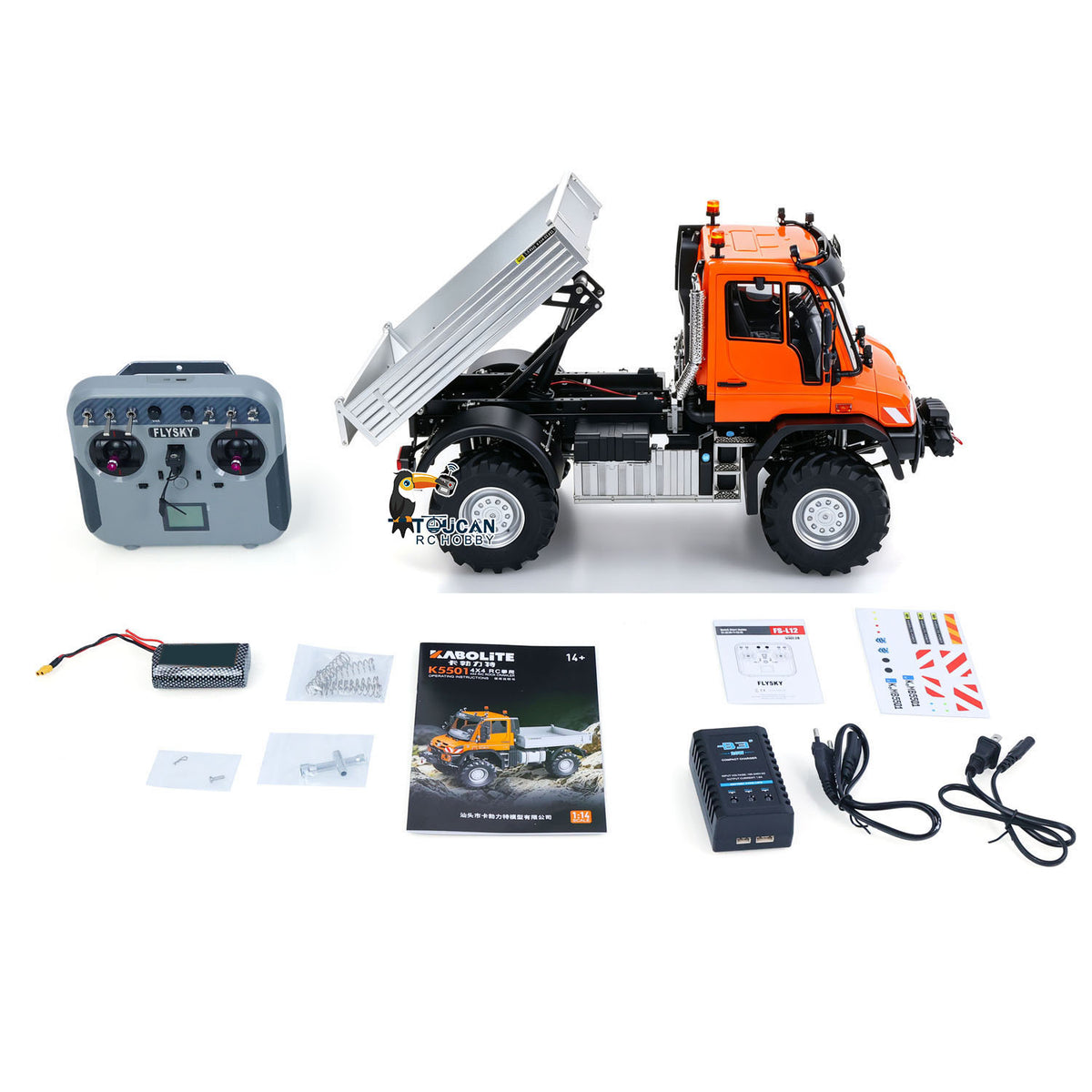 Fast Free Shipping for EU RTR 1/14 KABOLITE K5501 RC Off Road Car Dumper Model Radio Control All Terrain Vehicle Light Truck Axle Locks Electric Winch