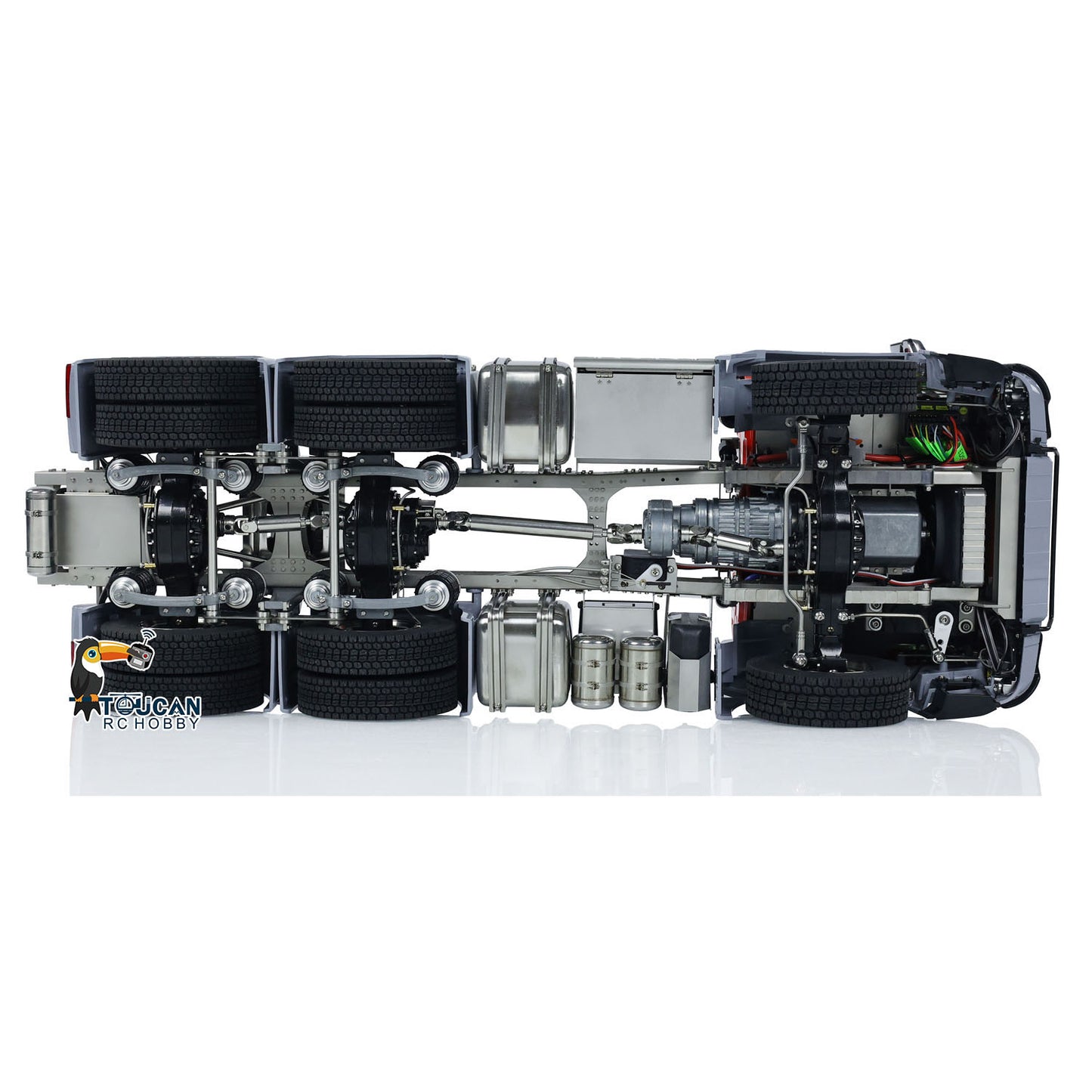 ScaleClub 1/14 6x6 RTR RC lackierter montierter Sattelzug mit Metallchassis K3363 Kabine