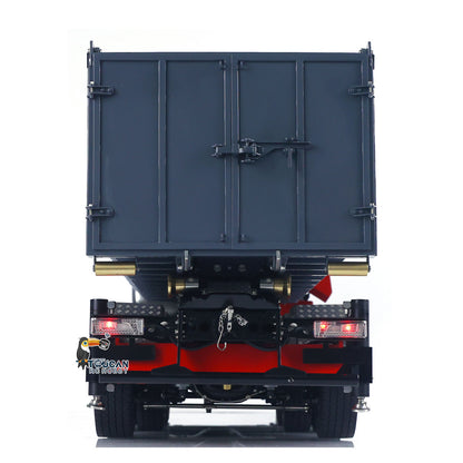 1/14 RC Hydraulic Full Dump Truck Crane 770S Metal 10x10 Roll on off Tipper 3Speed RTR Model Car Frsky XE Radio