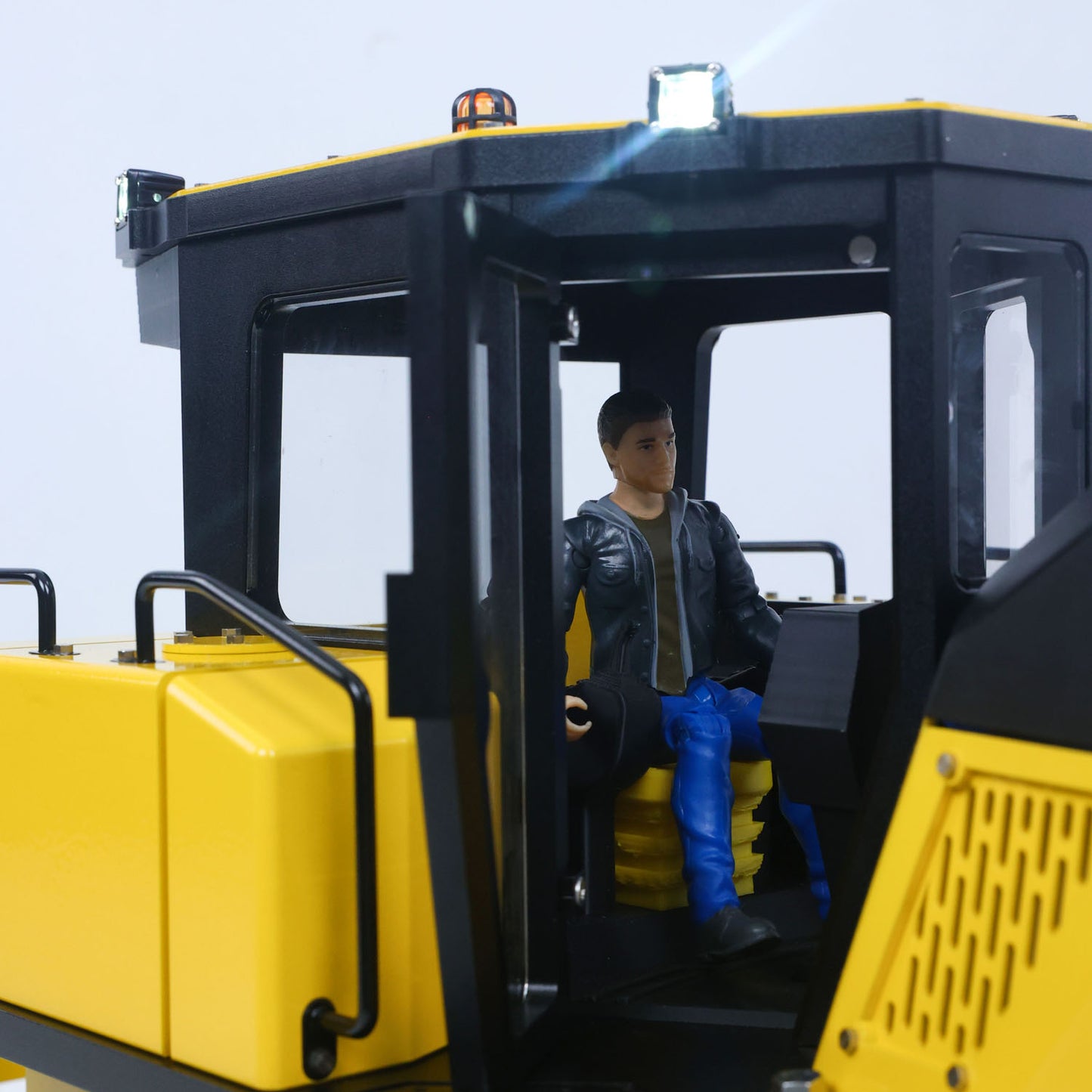 Metal 1/12 RC Hydraulic Bulldozer D155AX RTR Heavy Dozer Model 7 Way Valve 1.0L Oil Pump 5 Plows Radio Master TX15 Radio Battery