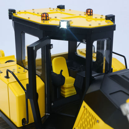 Metal 1/12 RC Hydraulic Bulldozer D155AX RTR Heavy Dozer Model 7 Way Valve 1.0L Oil Pump 5 Plows Radio Master TX15 Radio Battery