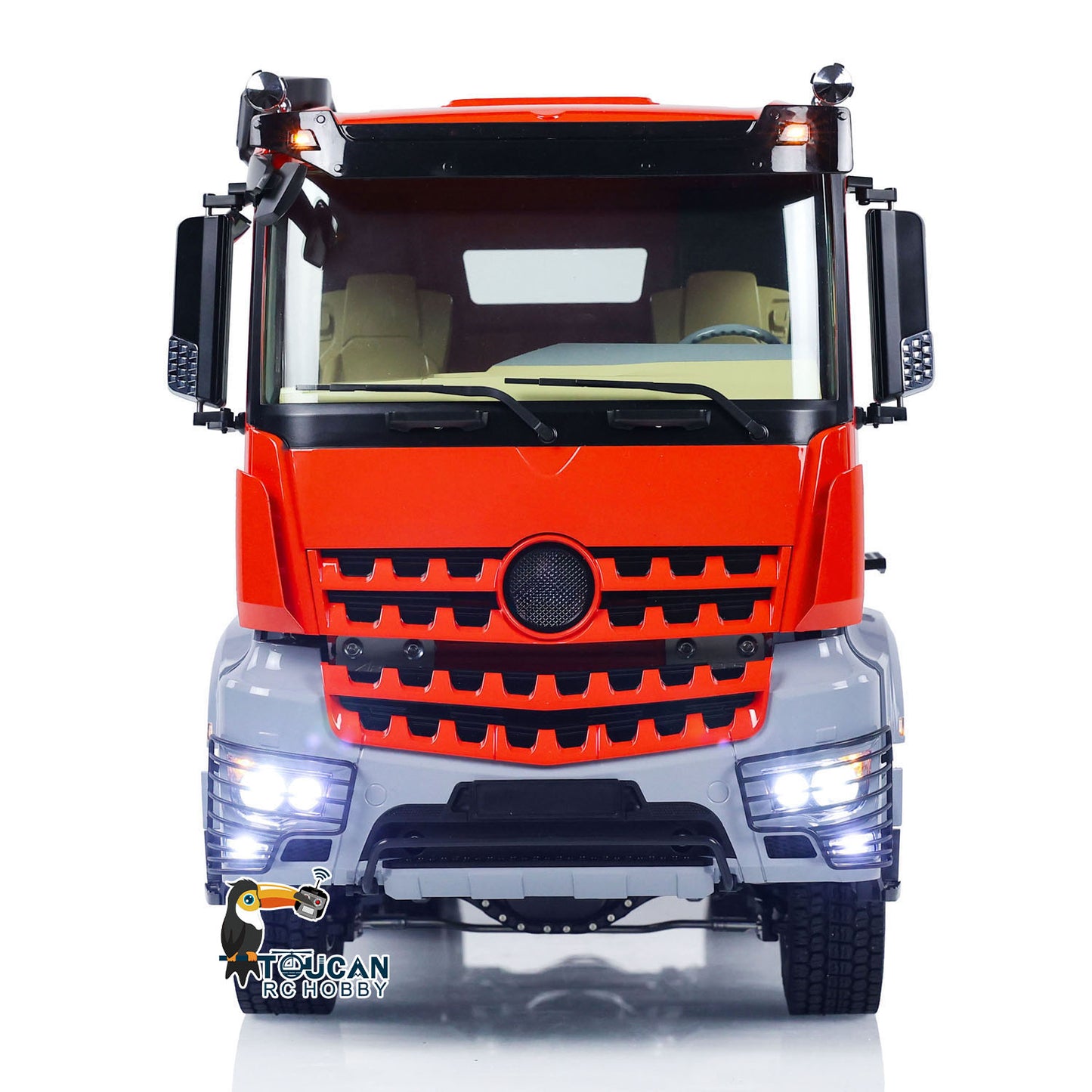 Camion tracteur assemblé peint ScaleClub 1/14 6x6 RTR RC avec châssis en métal K3363 Cabine