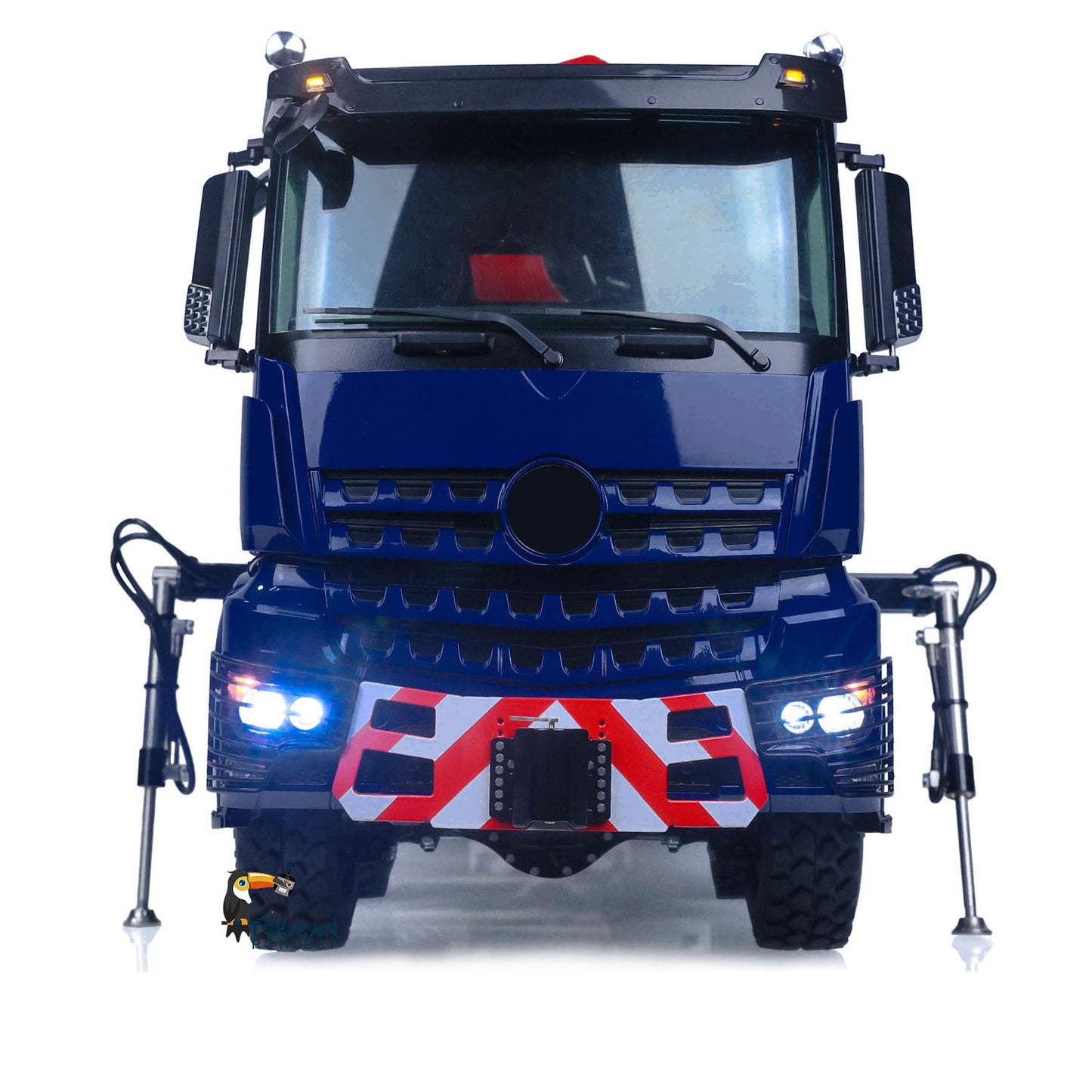 LESU 1/14 8x8 RC Metal Painted Assembled RTR Hydraulic Truck Dumper Tipper With Crane Z0017