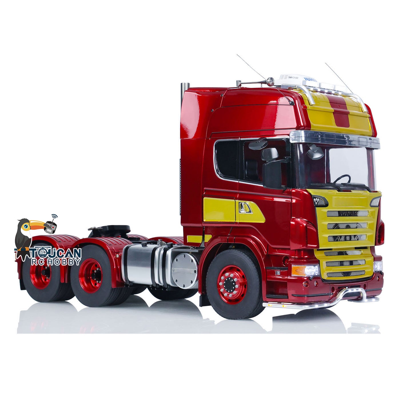 Camion tracteur télécommandé LESU 1/14 6x6 RTR avec cabine 802