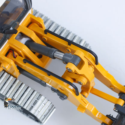 1:50 RC Electric Lifting Tracked Loader LR636 2.4G Construction Vehicle Metal Bucket Tracks Ripper RTR Model Light Sound Battery