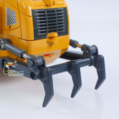 LR636 1/50 RC Tracked Loader Electric Lifting Radio Control Model Vehicle Metal Openable Bucket Tracks Ripper Soil Loosening Hook