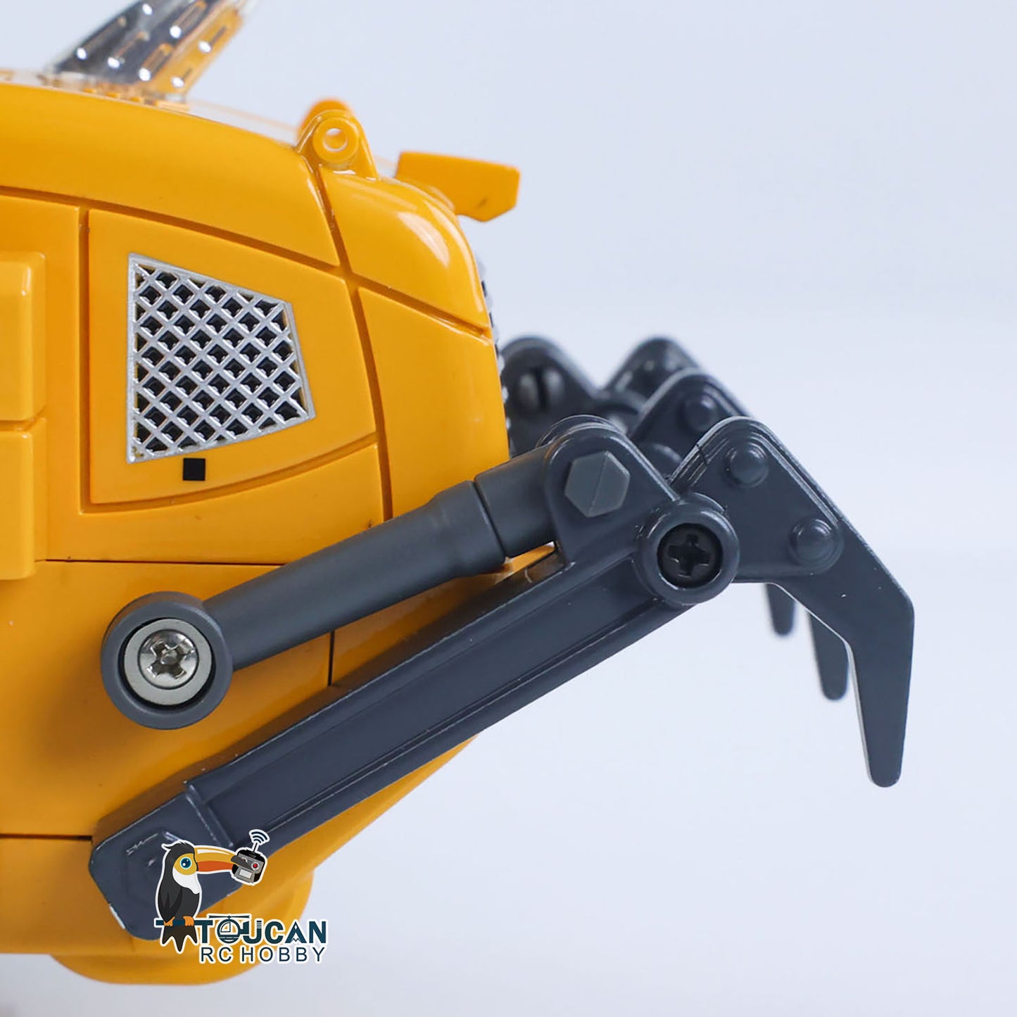 LR636 1/50 RC Tracked Loader Electric Lifting Radio Control Model Vehicle Metal Openable Bucket Tracks Ripper Soil Loosening Hook