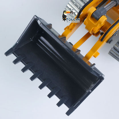 1:50 RC Electric Lifting Tracked Loader LR636 2.4G Construction Vehicle Metal Bucket Tracks Ripper RTR Model Light Sound Battery