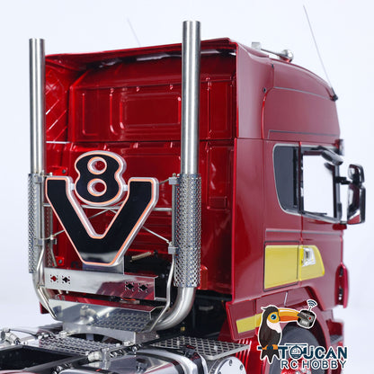 IN STOCK 1/14 6x6 RC Tractor Truck TOUCAN Metal Chassis Remote Control Cars Lights Sounds