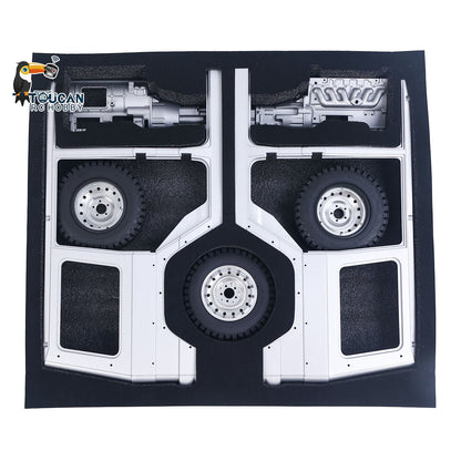 CAPO 1/8 4WD RC Off Road Car W460 Kit CNC Metal Car Shell Differential Locks Openable Doors 2Speed Gearbox No Electronic Parts