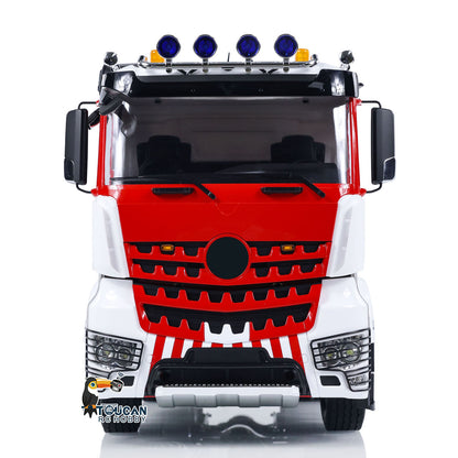 LESU 6x6 RC Tractor Truck 1/14 RC Car Painted Assembled Smoke