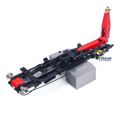 LESU Metal Roll On Off Dump Truck Frame Telescopic A0060 Foldable A0061 5-way Valves for 1/14 Remote Control Hydraulic Full Dumper No Chassis Rail