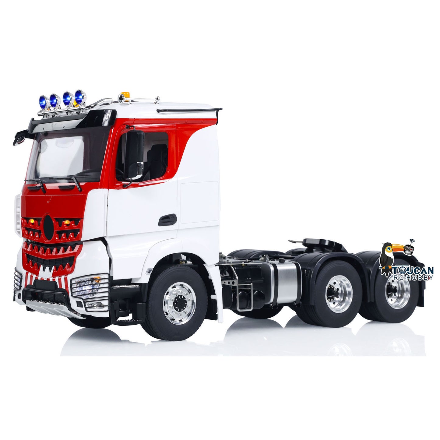 LESU 6x6 RC Tractor Truck 1/14 RC Car Painted Assembled Smoke