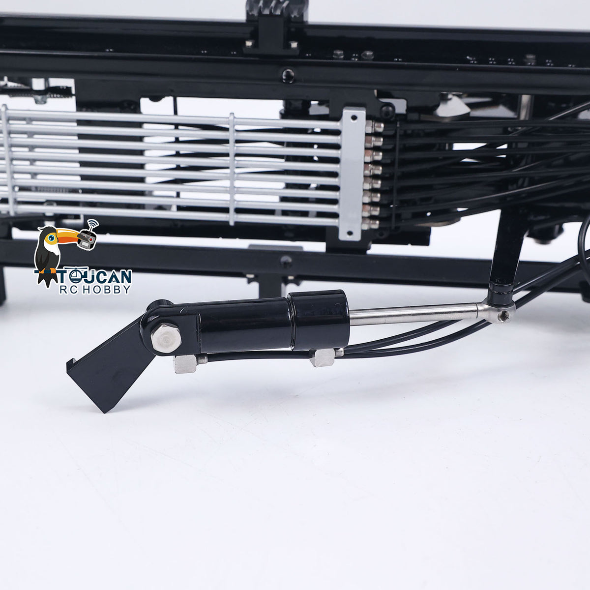 LESU Metal Roll On Off Dump Truck Frame Telescopic A0060 Foldable A0061 5-way Valves for 1/14 Remote Control Hydraulic Full Dumper No Chassis Rail