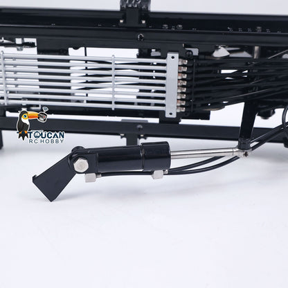 LESU Metal Roll On Off Dump Truck Frame Telescopic A0060 Foldable A0061 5-way Valves for 1/14 Remote Control Hydraulic Full Dumper No Chassis Rail