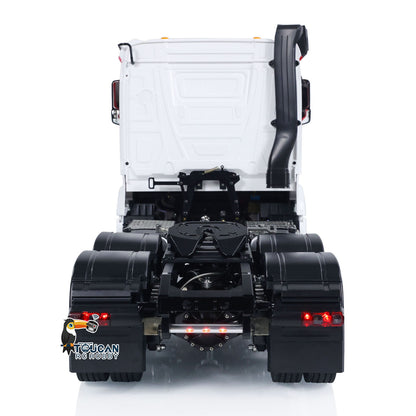 LESU 6x6 RC Tracteur Camion 1/14 RC Voiture Peinte Assemblée Fumée