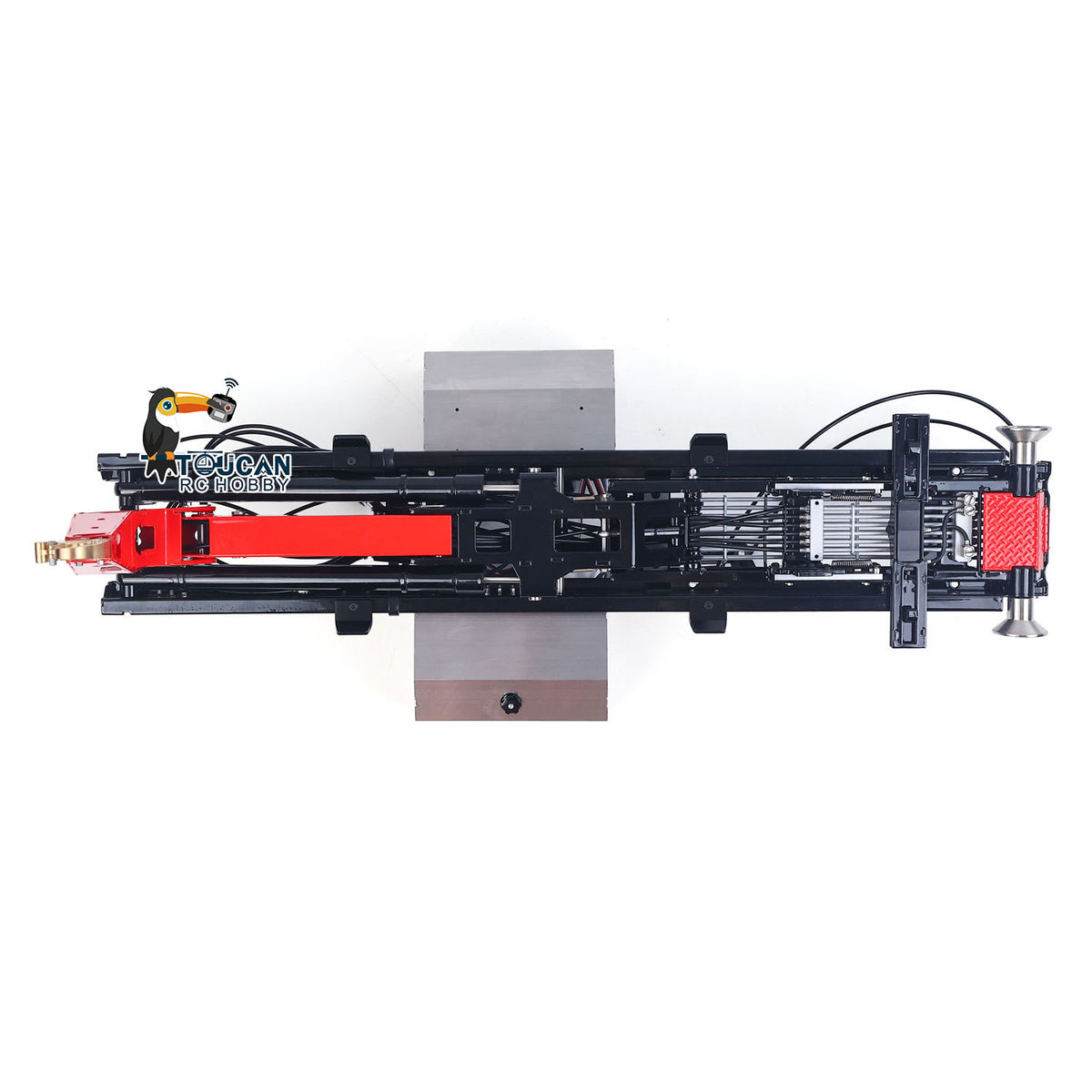 LESU Metal Roll On Off Dump Truck Frame Telescopic A0060 Foldable A0061 5-way Valves for 1/14 Remote Control Hydraulic Full Dumper No Chassis Rail