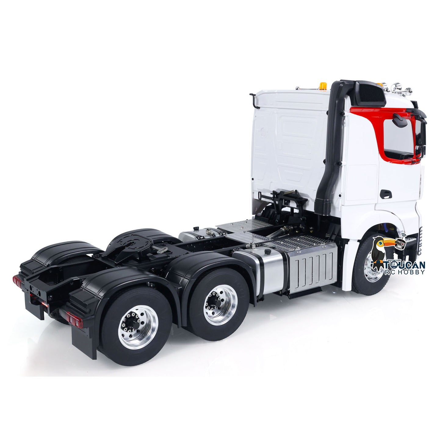 LESU 6x6 RC Traktor Lkw 1/14 RC Auto Lackiert Montiert Rauch