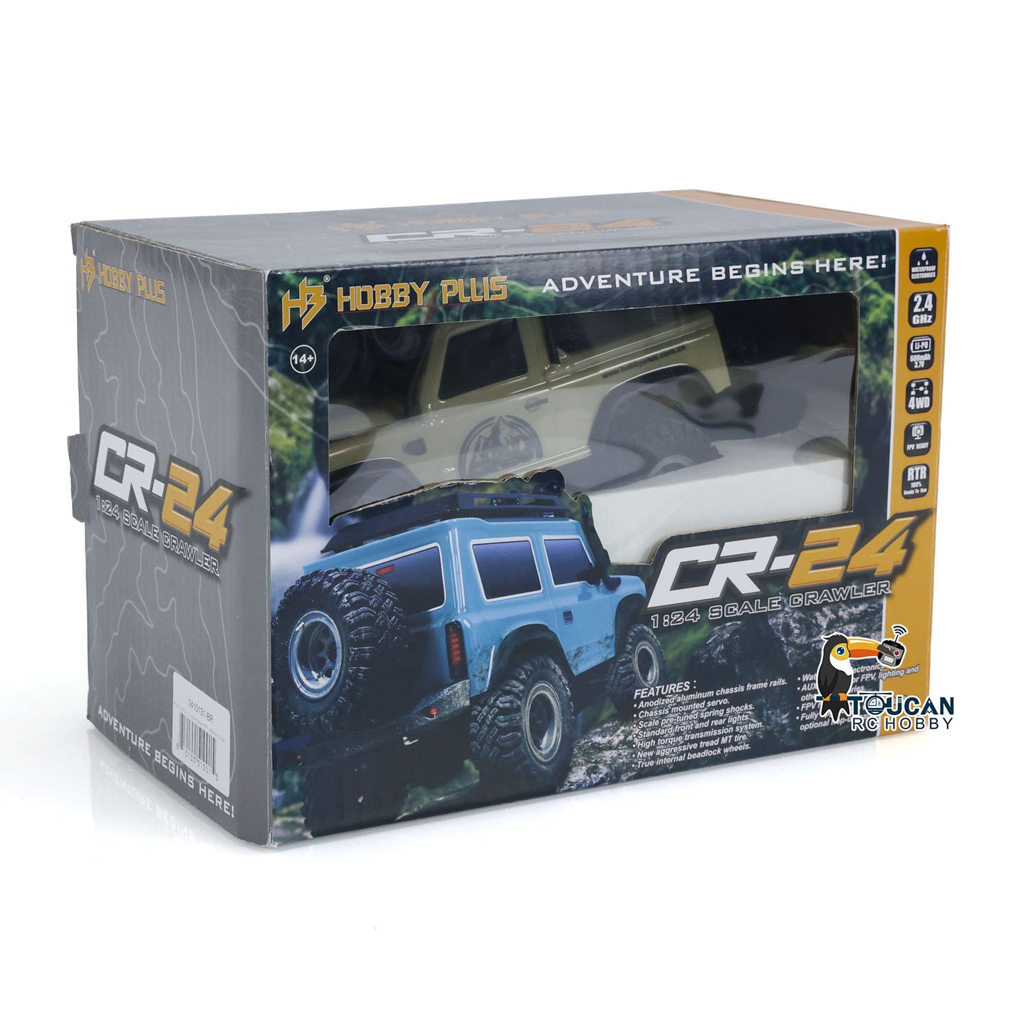 1/24 Mini Remote Control Climbing Crawler Car 4x4 4WD RC Off-road Vehicles Model