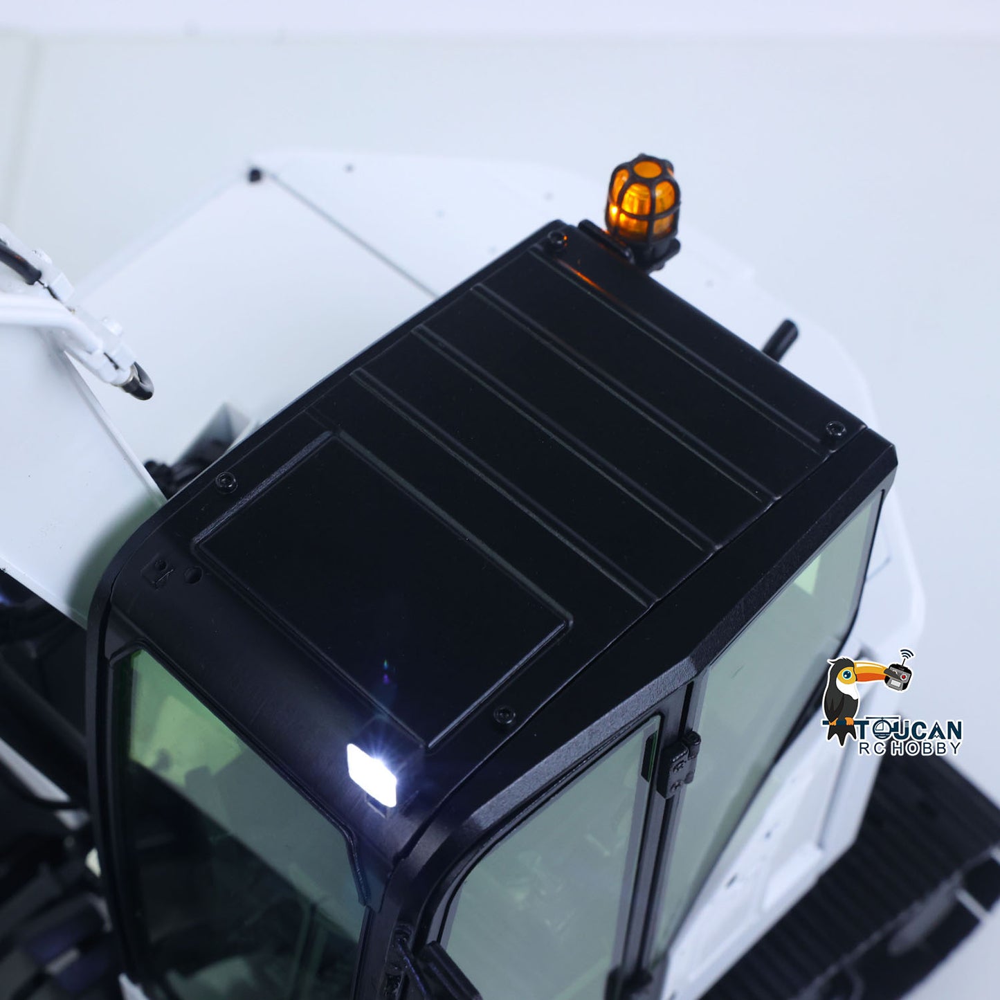 Metal 1/14 C308 Radio Control Hydraulic Excavator 4Valve RC Digger Engineering Vehicle Flysky ST8 Radio Lights Battery Assembled