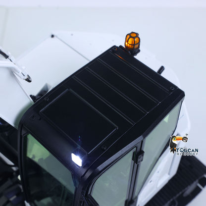 Metal 1/14 C308 Radio Control Hydraulic Excavator 4Valve RC Digger Engineering Vehicle Flysky ST8 Radio Lights Battery Assembled