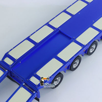 Degree 1/14 Metal 997 Heavy 4Axle Steering Trailer With Rear Ramps