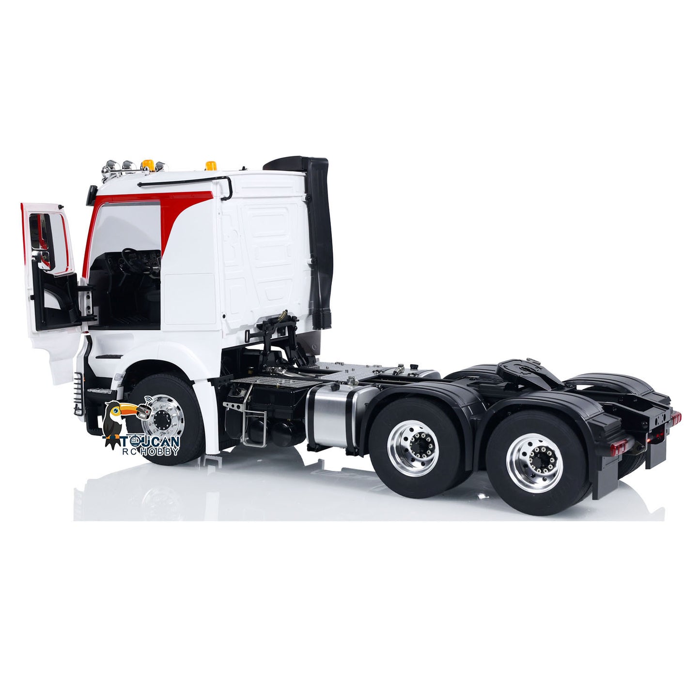 LESU 6x6 RC Traktor Lkw 1/14 RC Auto Lackiert Montiert Rauch