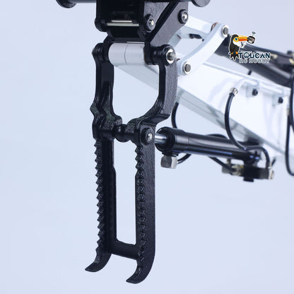 Metal 1/14 C308 Radio Control Hydraulic Excavator 4Valve RC Digger Engineering Vehicle Flysky ST8 Radio Lights Battery Assembled